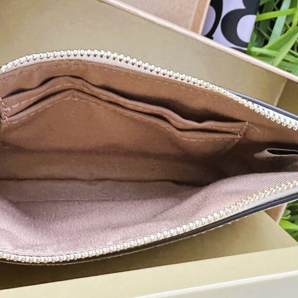 Coach Boxed Corner Zip Wristlet With Disco Star Print Pouch Bag & Charms Set NEW - Picture 11 of 13